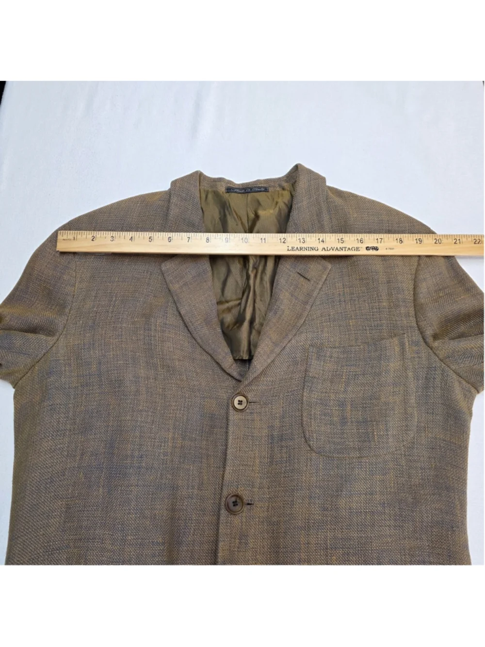 Quiet Luxury Ermenegildo Zegna Soft Blazer Men 42R Brown Wool Linen Italy